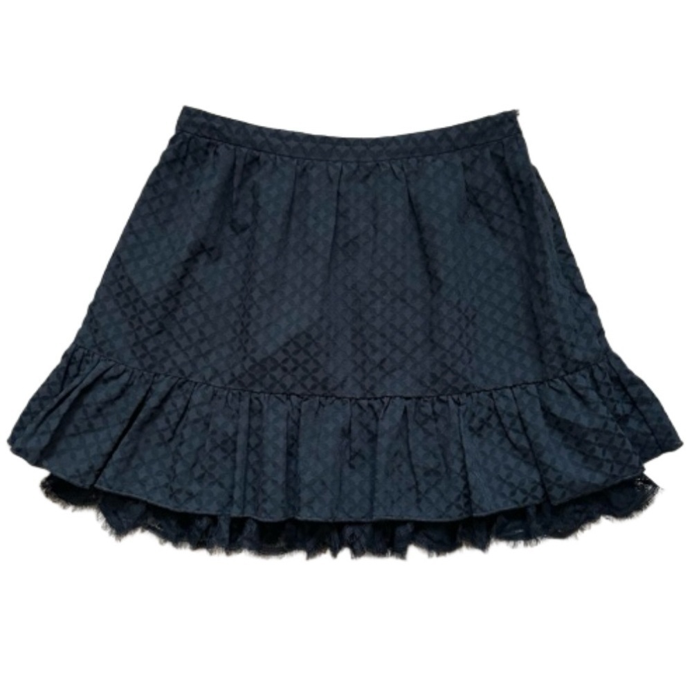 Magic Box Mini Skirt Black Coquette Girl Vamp Punk Princess Eyelash Lace Floral - Picture 14 of 15